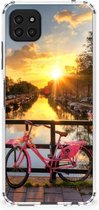 Back Case TPU Siliconen Hoesje Samsung Galaxy A22 5G Telefoon Hoesje met doorzichtige rand Amsterdamse Grachten
