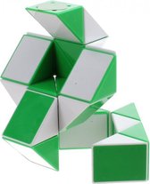 magische kubus Slang junior 9 cm groen/wit