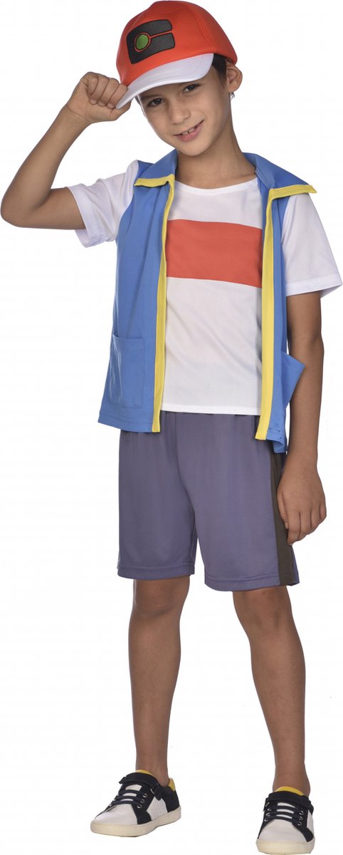 Amscan Verkleedkostuum Ash Ketchum Junior Polyester Wit Mt 110