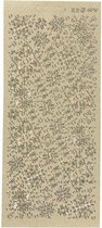 stickervel Sneeuwvlokken junior 10 x 23 cm folie goud