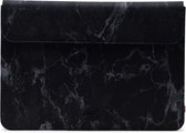 Herschel Spokane  - Black Marble | Laptophoes 13 inch Macbook - Sleeve / Case / Hoes - Fleece Voering - Verstevigd Exterieur - Licht - Compact  - Black