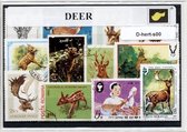 Herten – Luxe postzegel pakket (A6 formaat) : collectie van verschillende postzegels van herten – kan als ansichtkaart in een A6 envelop - authentiek cadeau - kado tip - geschenk - kaart - hert - gewei - hoeven - dama - herten - europa - hoefdier