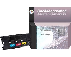 Goedkoopprinten Huismerk Brother LC-985 inkt cartridge 4-Kleuren Multipack (85 ml)