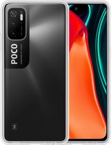 Xiaomi Poco M3 Pro Hoesje Siliconen Case Cover - Xiaomi Poco M3 Pro Hoesje Cover Hoes Siliconen - Transparant