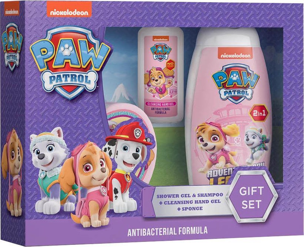 Goedkoopste Nickelodeon Cadeauset Paw Patrol Meisjes 300 Ml Roze 3-delig