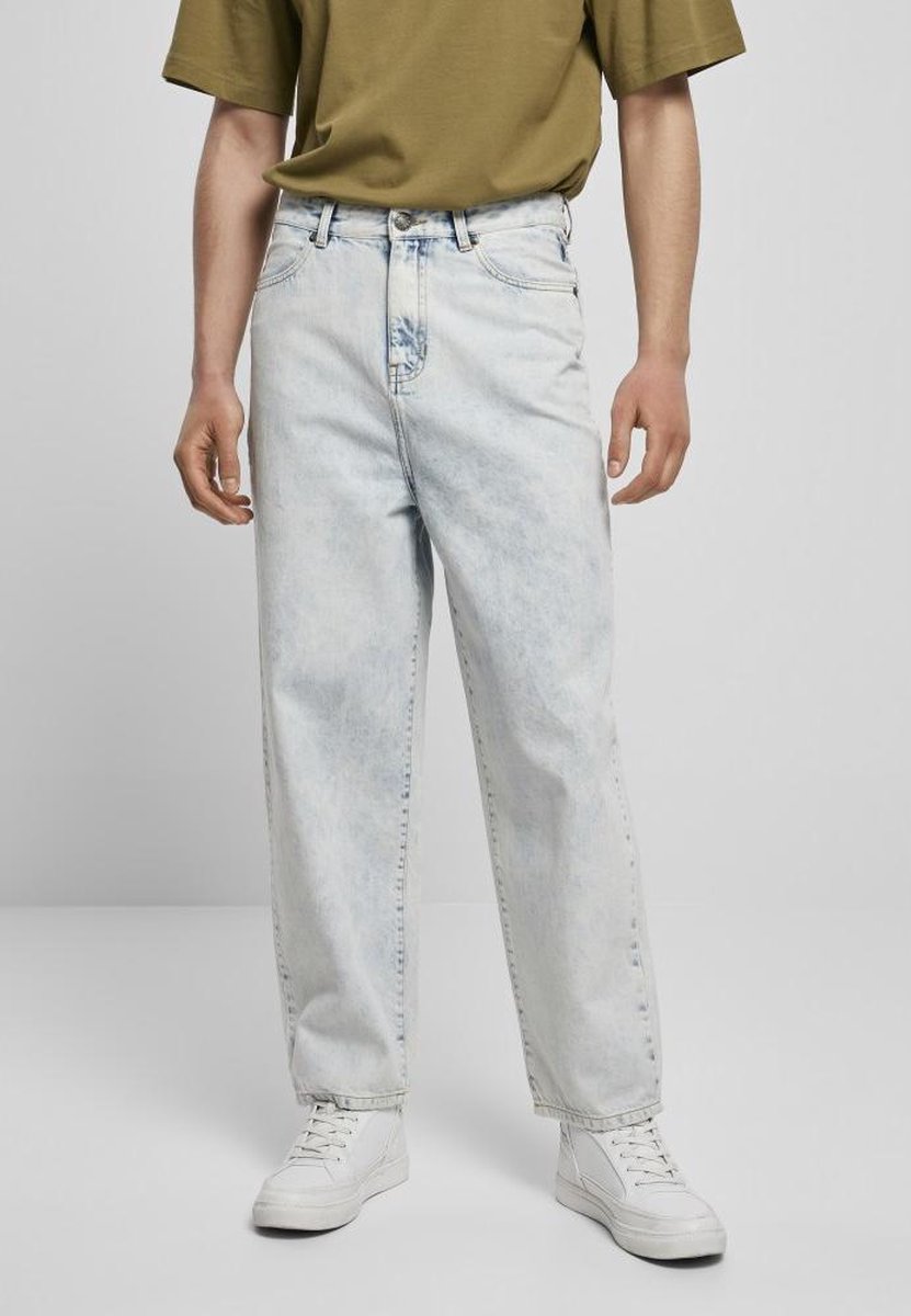 Urban Classics 90’s Broek rechte pijpen Taille 34 inch Blauw