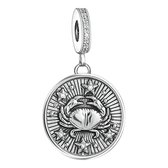 Bedel Kreeft | Charm model met zirkonia | 925 Sterling Zilver