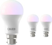 Voordeelpak 3x Calex Smart Standaard LED Lamp B22 8,5W 806lm 2200-4000K | Tuya Wifi - Color Ambiance + Afstembaar Wit