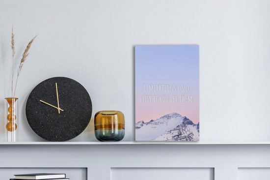 Peintures Toile Berg - Motivation - Citation - 20x30 cm - Décoration murale