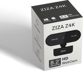 ZIZA Z4K webcam met microfoon | 4K Ultra HD | 3840 x 2160 | Autofocus | 8.29 MP