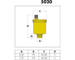 Caleffi Automatische Ontluchter Minical 3/8