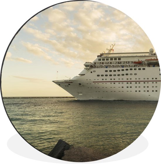 Wandcirkel - Aluminium - Cruiseschip - Zon - Zee - ⌀