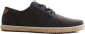 NoGRZ W.B.Griffin - Canvas heren espadrilles met veters - Grijs - Maat 46