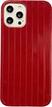 iPhone 12 Back Cover Hoesje met Patroon - TPU - Backcover - Apple iPhone 12 - Rood