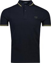 Fred Perry Polo Blauw Normaal - Maat XL - Heren - Herfst/Winter Collectie - Katoen