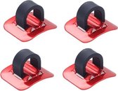 10 PCS Mountain Road Fietsslang Lijn Gids Lijm Draad Seat Frame Kabel Bevestiging C Gesp, Stijl: Plastic Gesp (Rood)