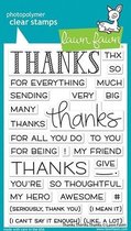 Thanks Thanks Thanks Clear Stamps (LF2405)