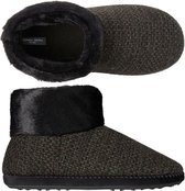 Pantoffels heren zwart | boot slippers extra zacht