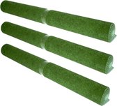 3x rollen kunstgras grastapijt anti-slip 100 x 200 cm - Ondergrond voor speelgoed of tuinmeubilair