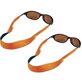 2x stuks zonnebrillen koordjes oranje - Brillenkoordjes - Koningsdag gadgets