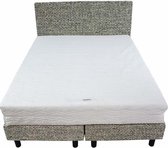 Bedworld Boxspring 180x210 - Stevig - Tweedlook - Donker blauw (M79)