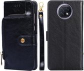 Ritstas PU + TPU Horizontale Flip Leren Case met Houder & Kaartsleuf & Portemonnee & Lanyard Voor Xiaomi Redmi Note 9 5G CN Versie / Note 9T 5G (Zwart)