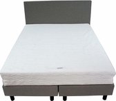 Bedworld Boxspring 200x210 - Stevig - Lederlook - Blauw (MD976)