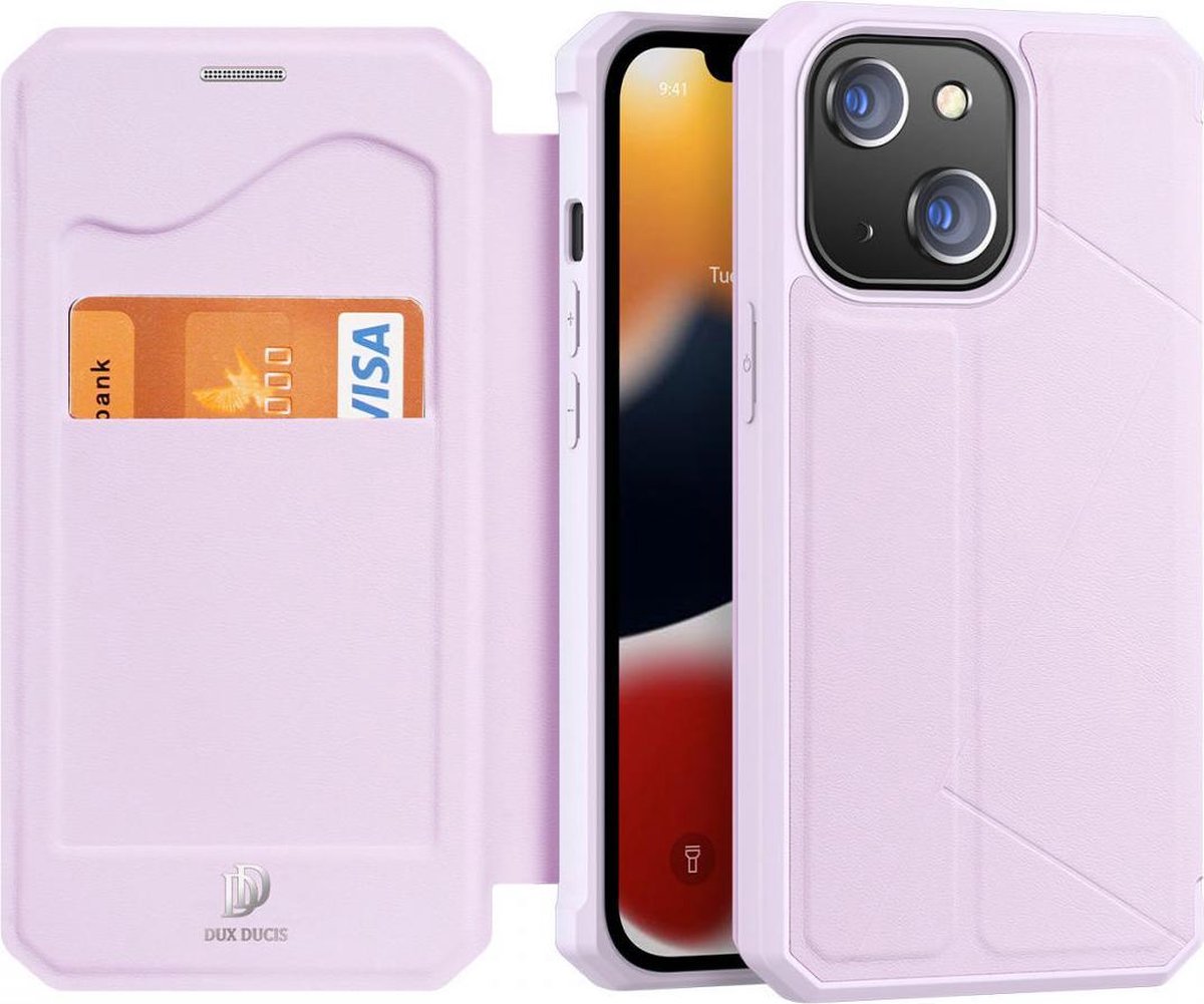 iPhone 13 Hoesje - Dux Ducis Skin X Wallet Case - Roze