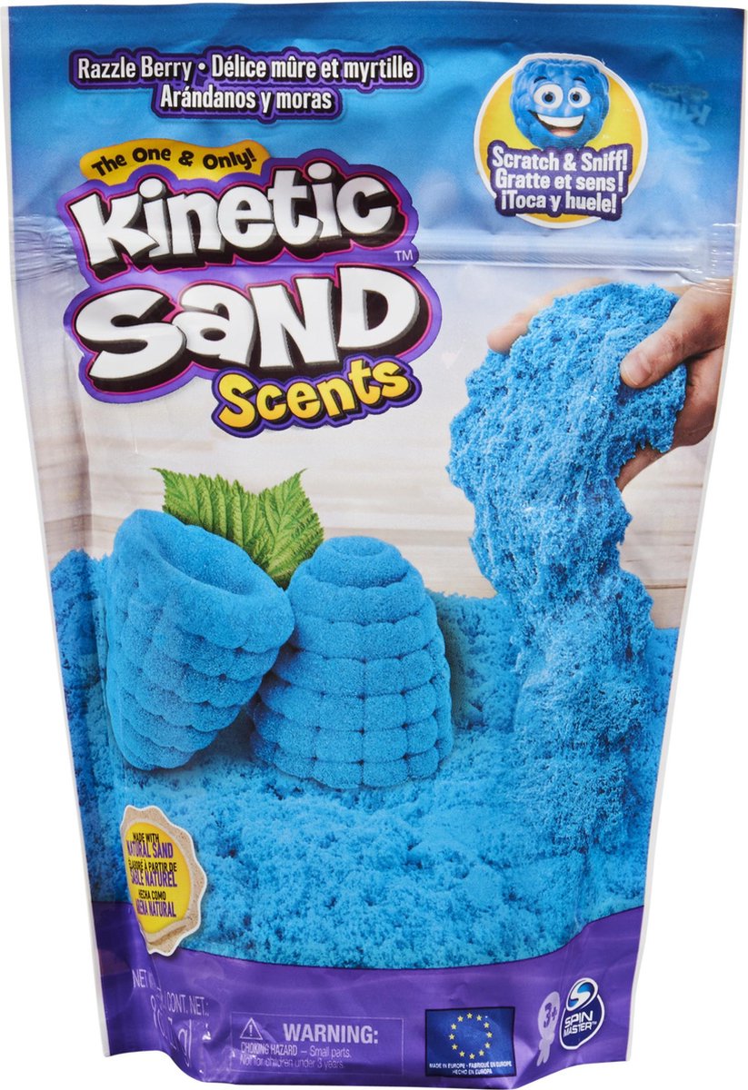 Kinetic Sand Geurend, 227 g geurend blauw Frambozenfeestje