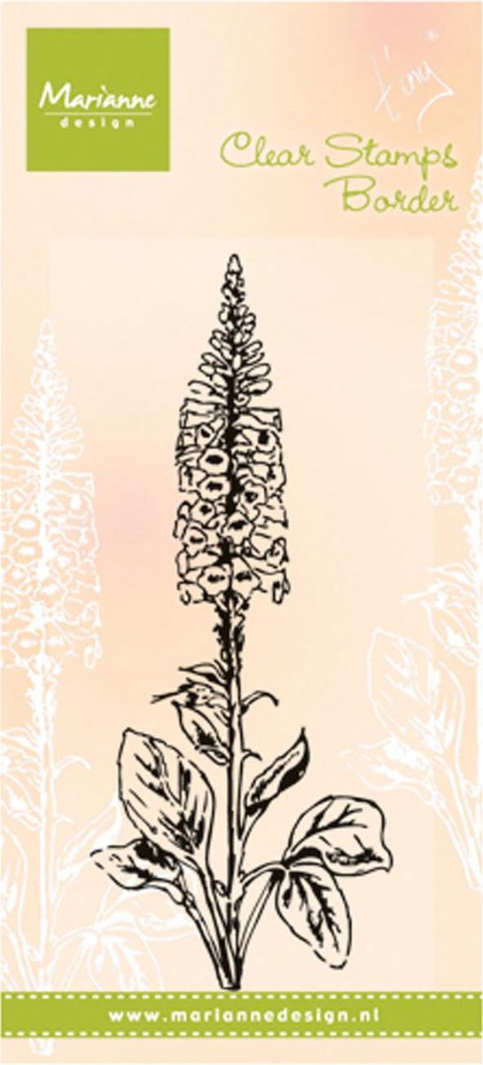 Marianne Design Stempel Tinys vingerhoedskruid TC0848 7.5x16.5 cm