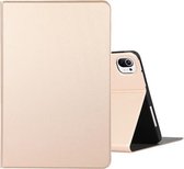 Voor Xiaomi Pad 5 Voltage Craft Textuur TPU Horizontale Flip Beschermhoes met Houder (Goud)