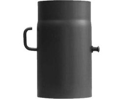Kachelpijp met smoorklep L:25cm Ø150mm