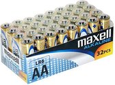 Alkalinebatterijen Maxell MXBLR06P32 LR06 AA 1.5V (32 pcs)