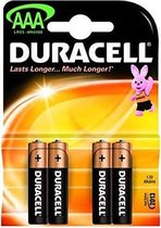 LR03 Alkalinebatterijen DURACELL AAA (4 pcs)