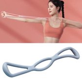 Figuur 8 Arm strekband Fitness Open schouder TPR yogaband (blauw)