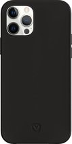 Valenta - iPhone 12 Pro Hoesje - Back Case Snap Luxe Leather Zwart