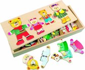 Bino Puzzel Berenfamilie 33 X 4,3 X 14 Cm Hout 72 Stukjes