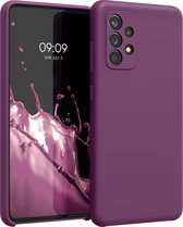 kwmobile telefoonhoesje voor Samsung Galaxy A52 / A52 5G / A52s 5G - Hoesje met siliconen coating - Smartphone case in magenta-lila