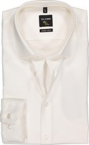 OLYMP No. Six super slim fit overhemd - off white twill - Strijkvriendelijk - Boordmaat: 41