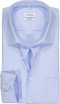 Seidensticker regular fit overhemd - lichtblauw - Strijkvrij - Boordmaat: 38