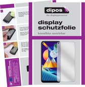 dipos I 2x Beschermfolie helder compatibel met Samsung Galaxy M11 Folie screen-protector (expres kleiner dan het glas omdat het gebogen is)