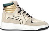 Archivio,22 478 Hoge sneakers - Leren Sneaker - Dames - Beige - Maat 38