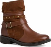 Jana Dames Half laarsje 8-8-25495-27 305 bruin H-breedte Maat: 36 EU