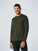 No Excess Mannen Long Sleeve T-Shirt Donkergroen