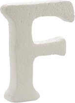 Pincello Decoratieletter F 12,5 X 2 X 15 Cm Polystyreen Wit
