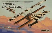 1:24 MENG QS003 Fokker Dr.I Triplane Plastic Modelbouwpakket