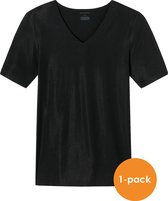 SCHIESSER Laser Cut T-shirt (1-pack) - naadloos met diepe V-hals - zwart - Maat: XXL