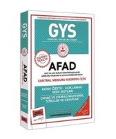 GYS AFAD Santral Memuru Kadrosu İçin Konu Özetli Çıkmış