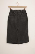 Sissy-Boy - Zwarte denim A-line rok