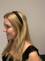 Diadeem - haarband van stof - zwart - kinderen/meisjes/dames